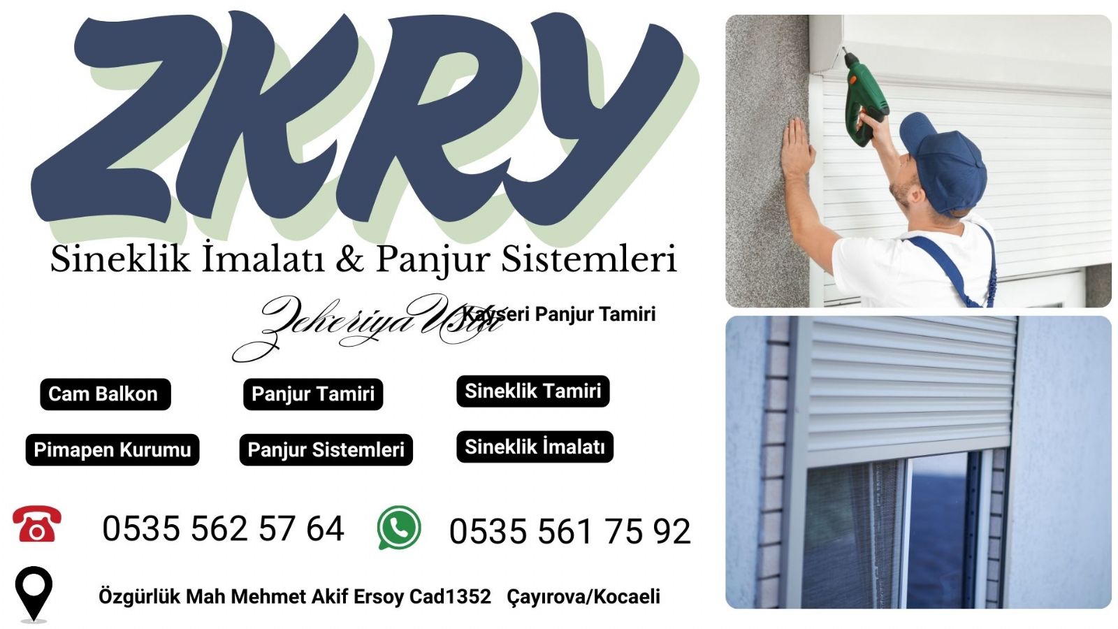 Çayırova Panjur Kepenk Tamiri