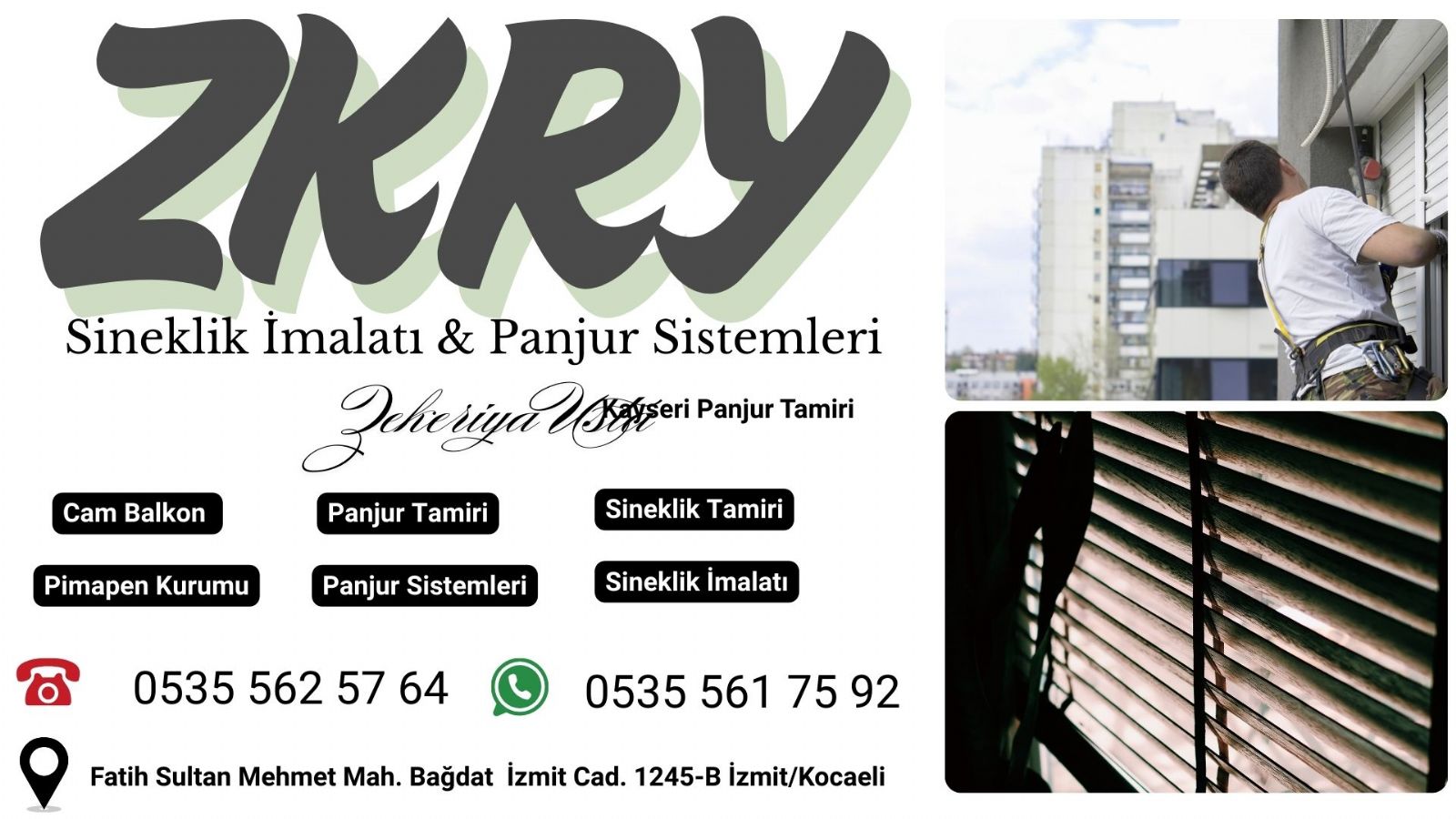İzmit Panjur Kepenk Tamiri