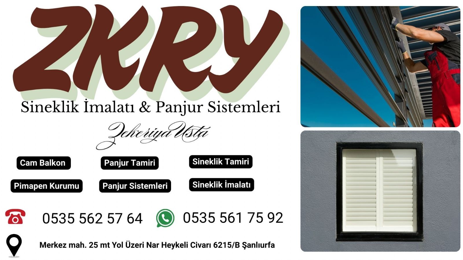 Şanlıurfa  Panjur Kepenk Tamiri