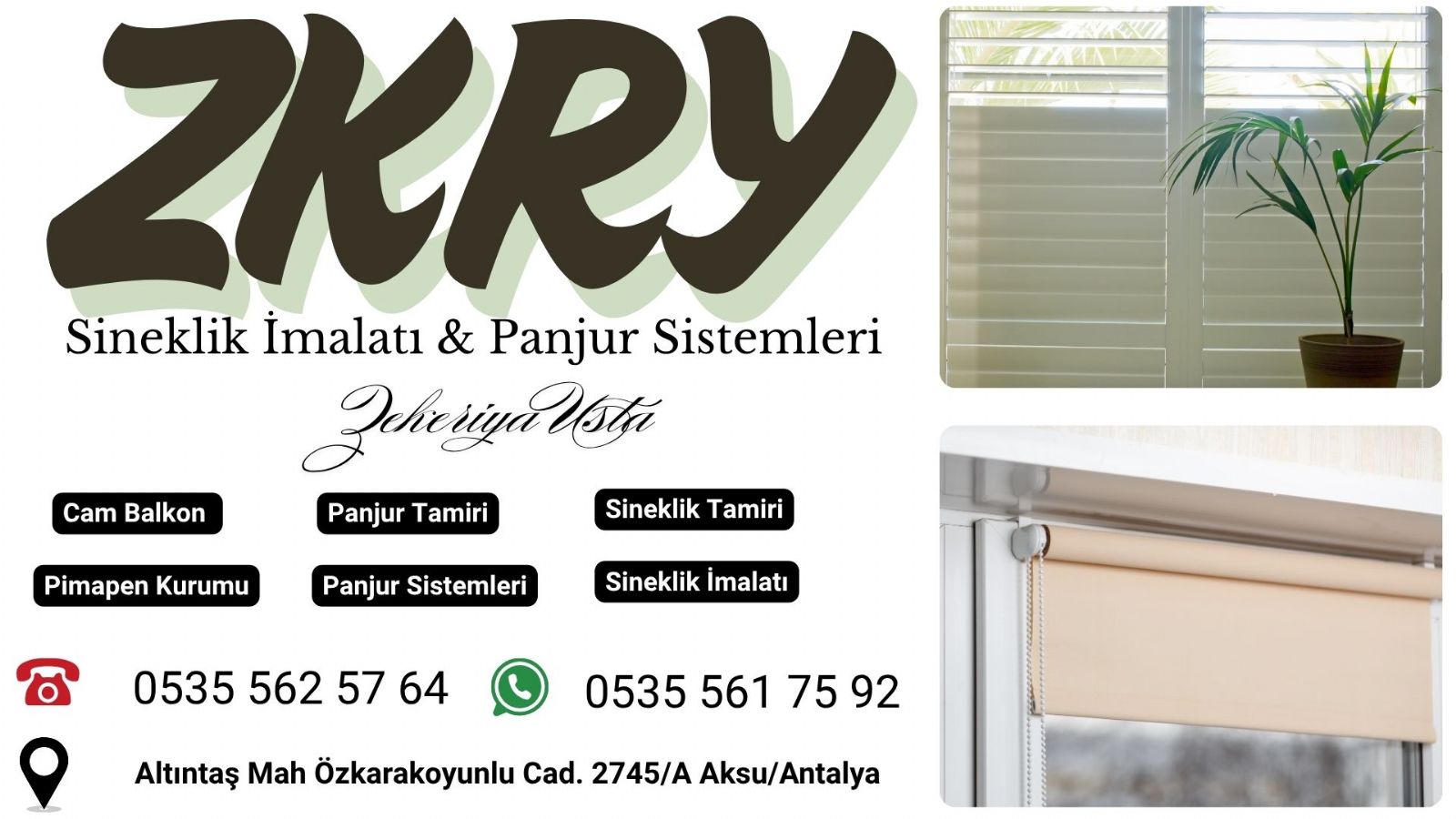 Antalya Kundu Panjur Kepenk Tamiri