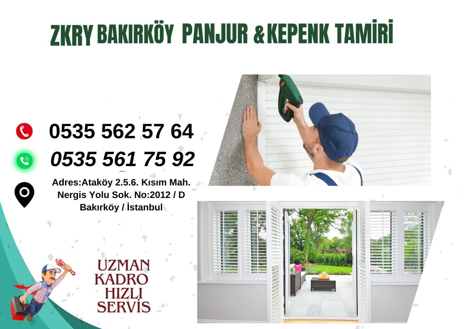 Bakırköy Panjur Kepenk Tamiri