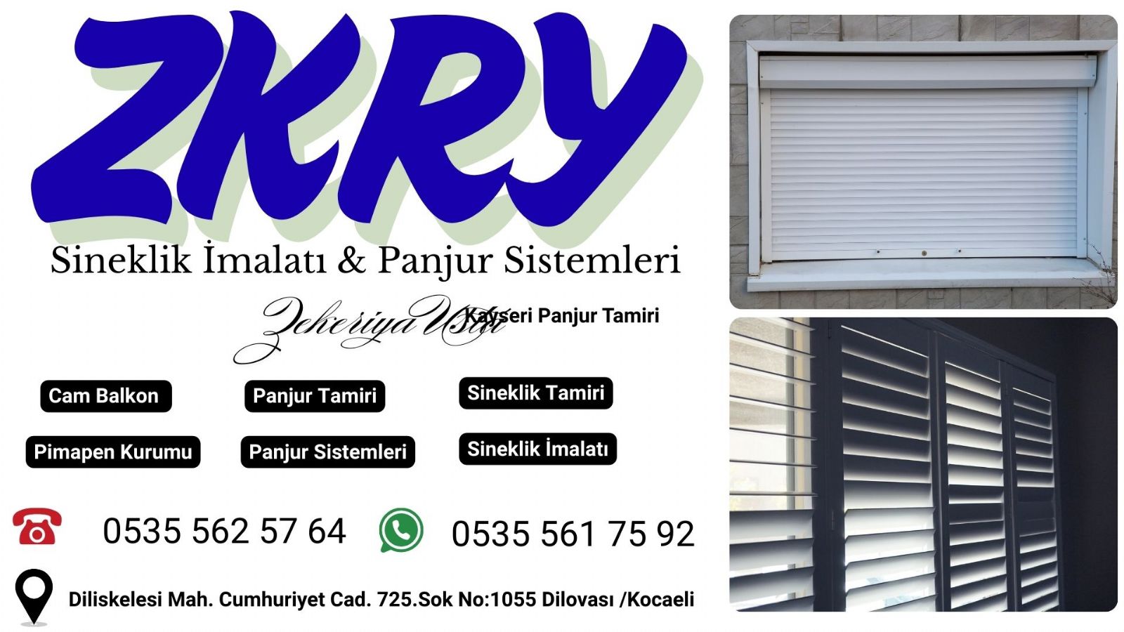 Dilovası Panjur Kepenk Tamiri