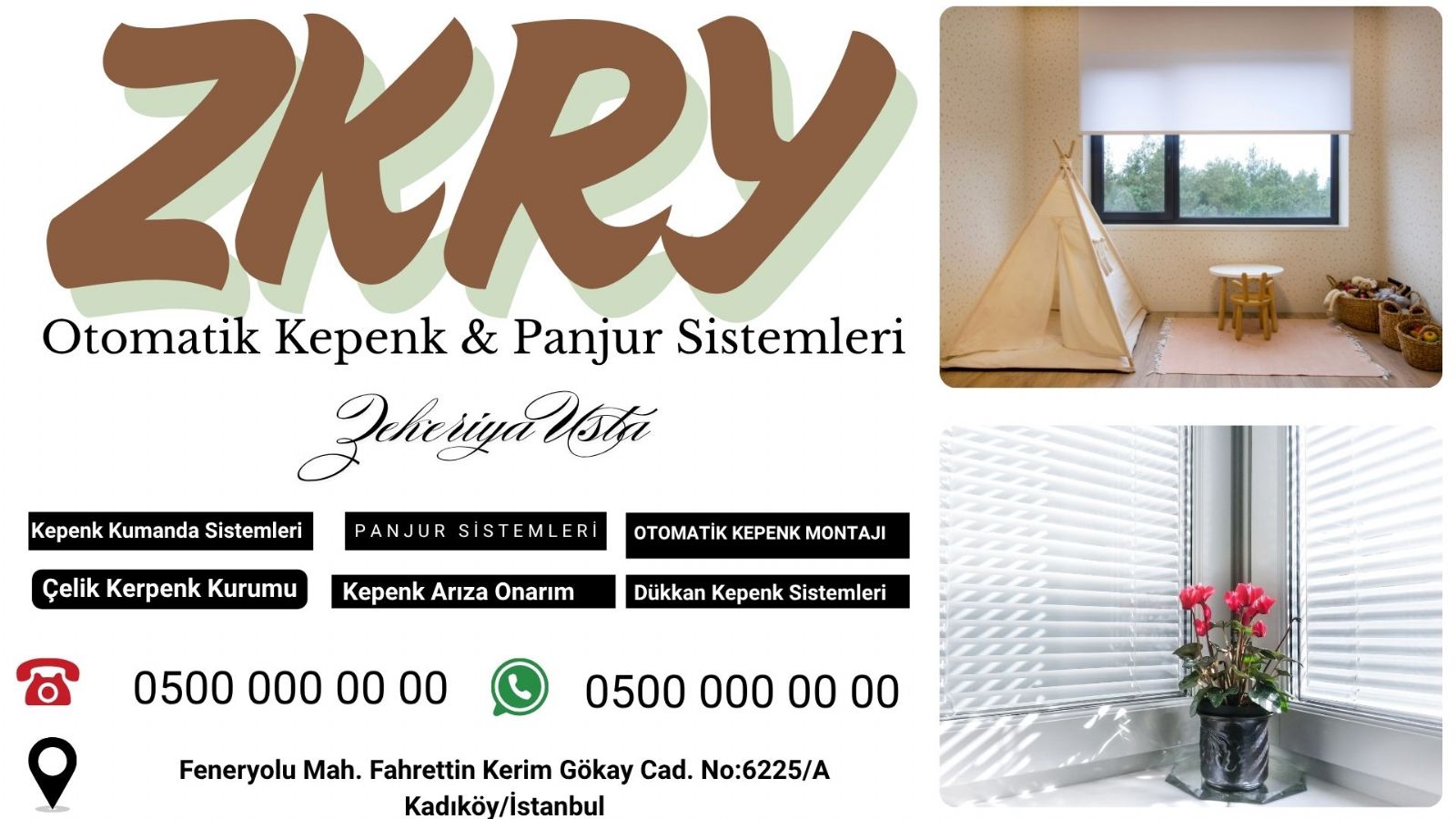 Feneryolu Mahallesi  Panjur Kepenk Tamiri