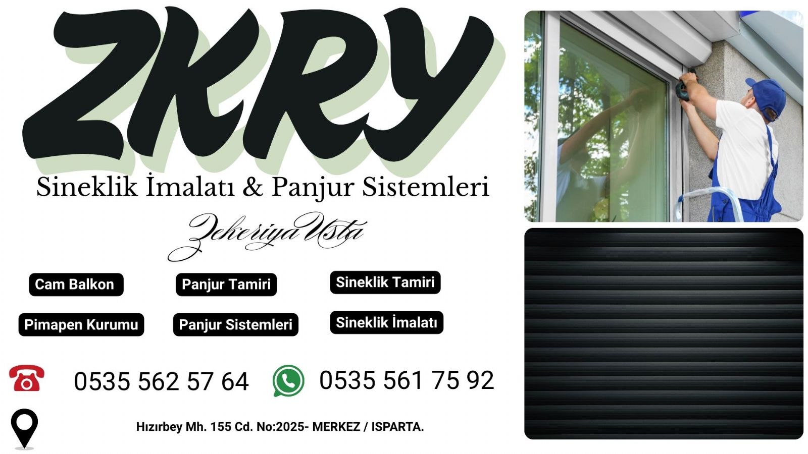 Isparta Panjur Kepenk Tamiri