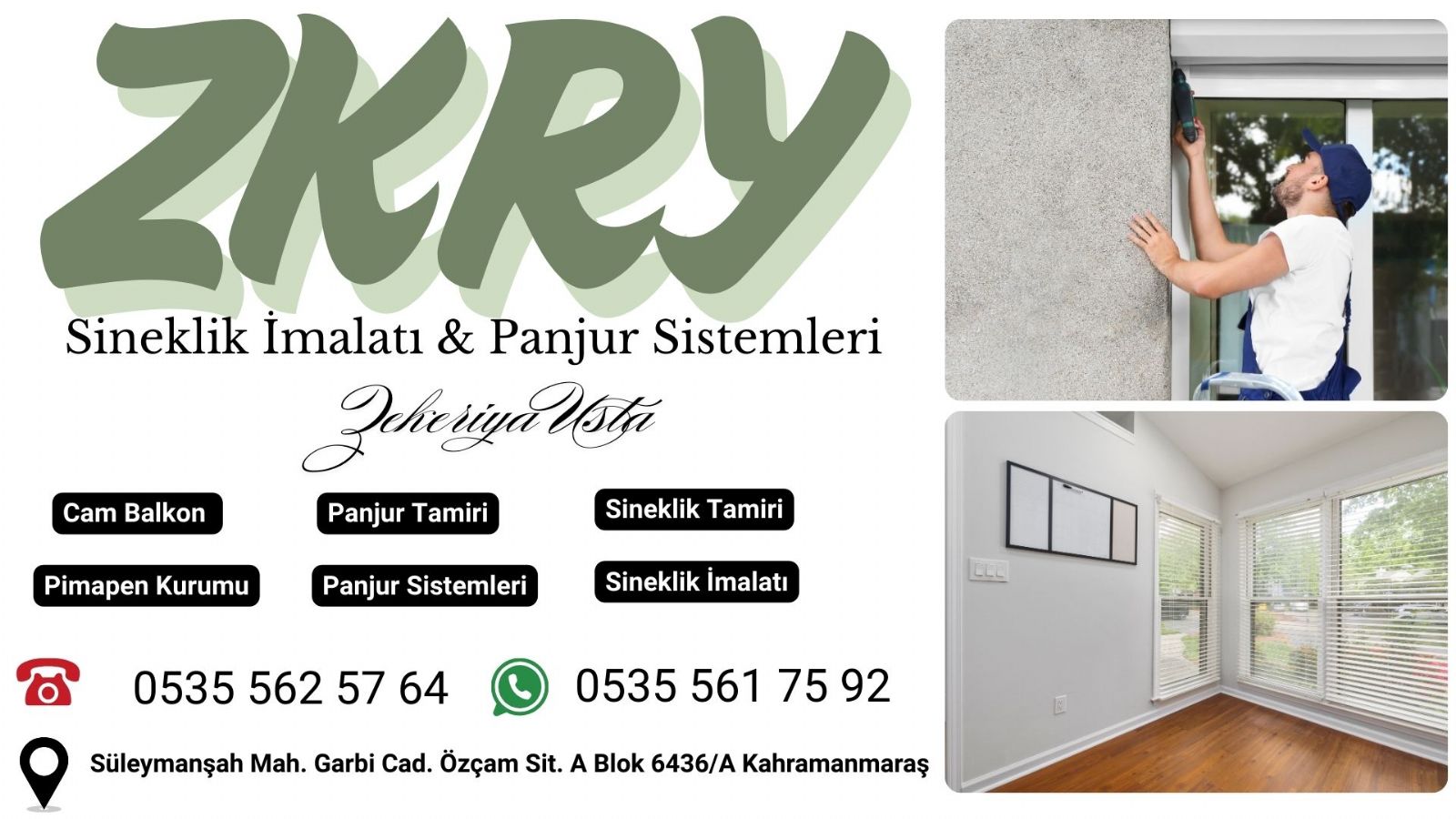 Kahramanmaraş Panjur Kepenk Tamiri 