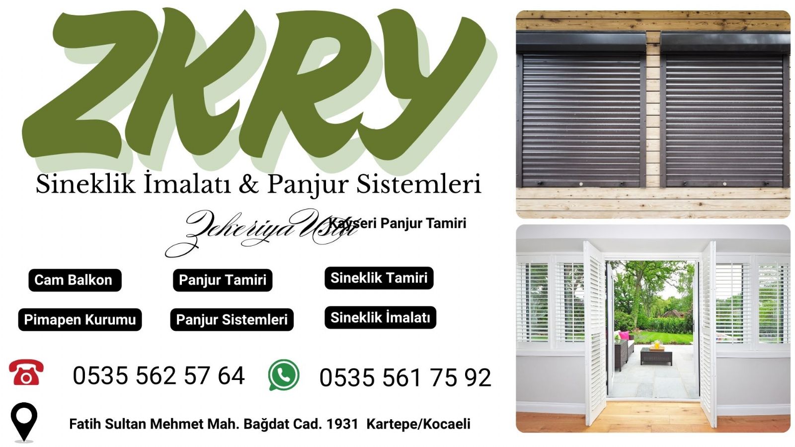 Kartepe Panjur Kepenk Tamiri