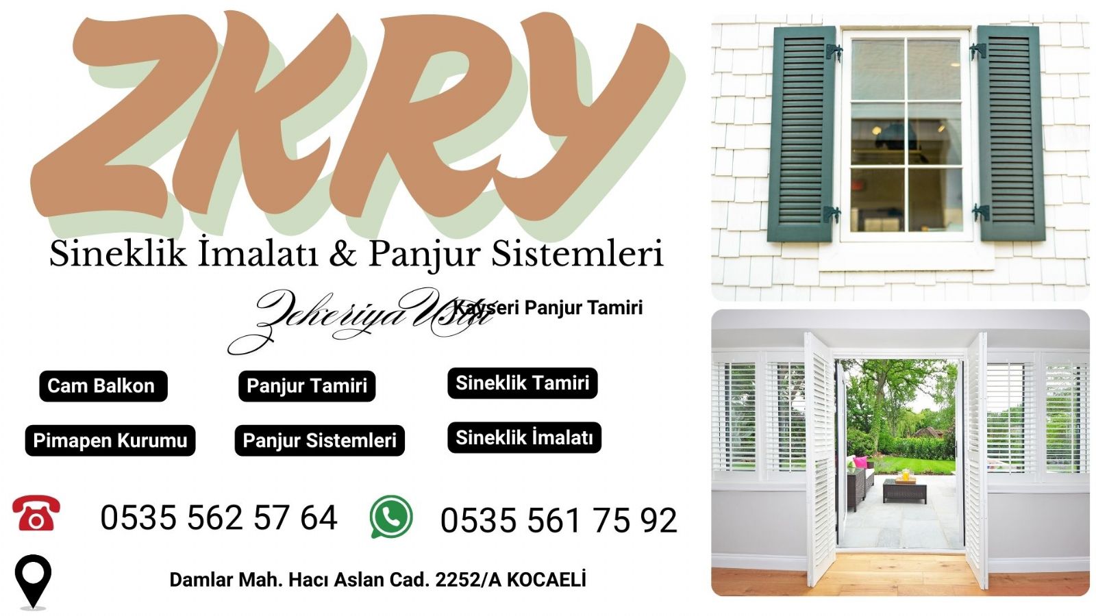 Kocaeli Panjur Kepenk Tamiri