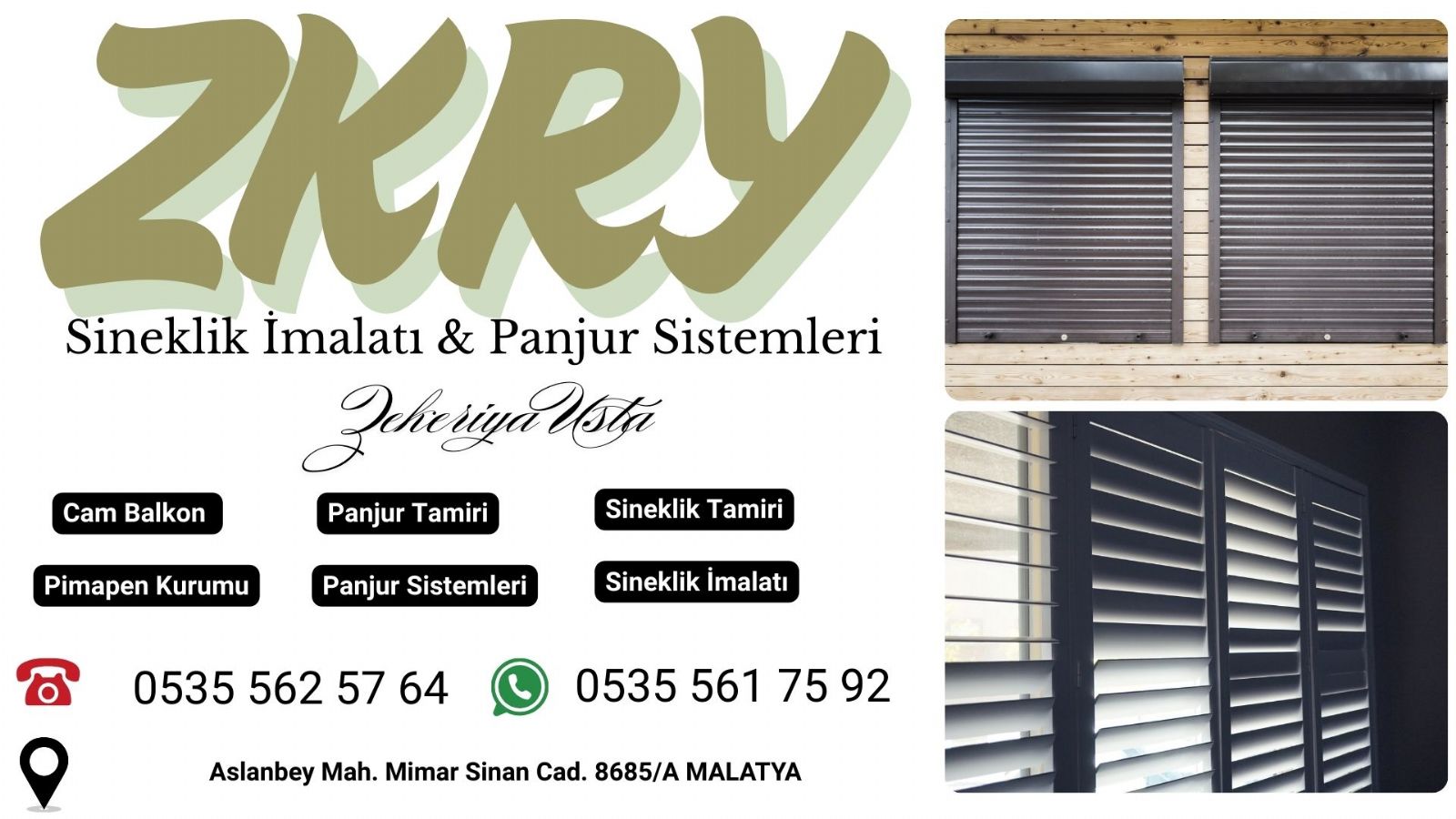 Malatya Panjur Kepenk Tamiri 