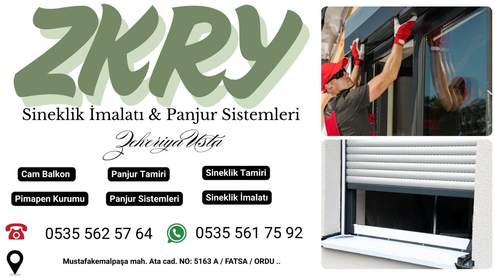 Ordu Panjur Kepenk Tamiri 
