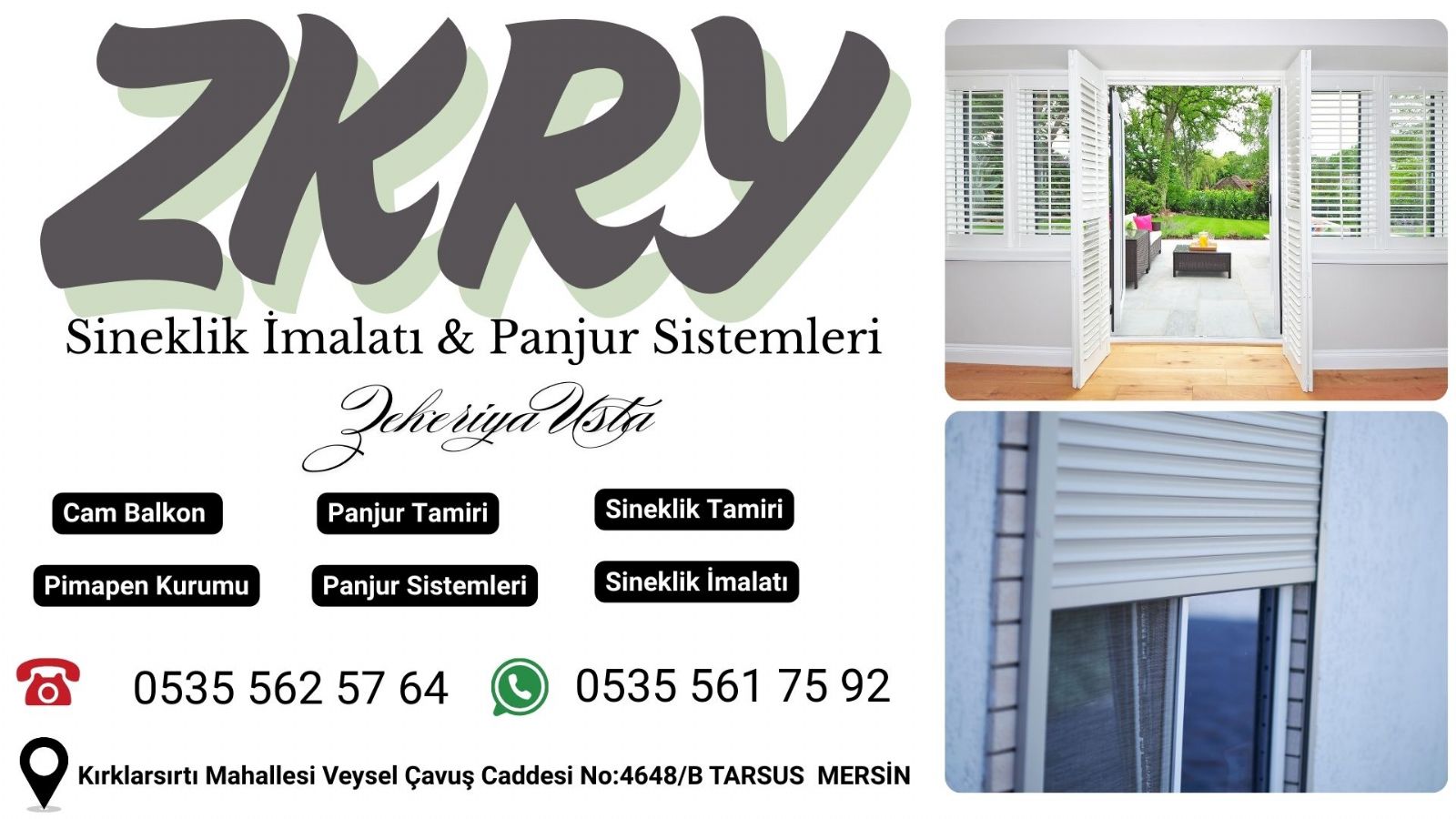 Tarsus Panjur Kepenk Tamiri