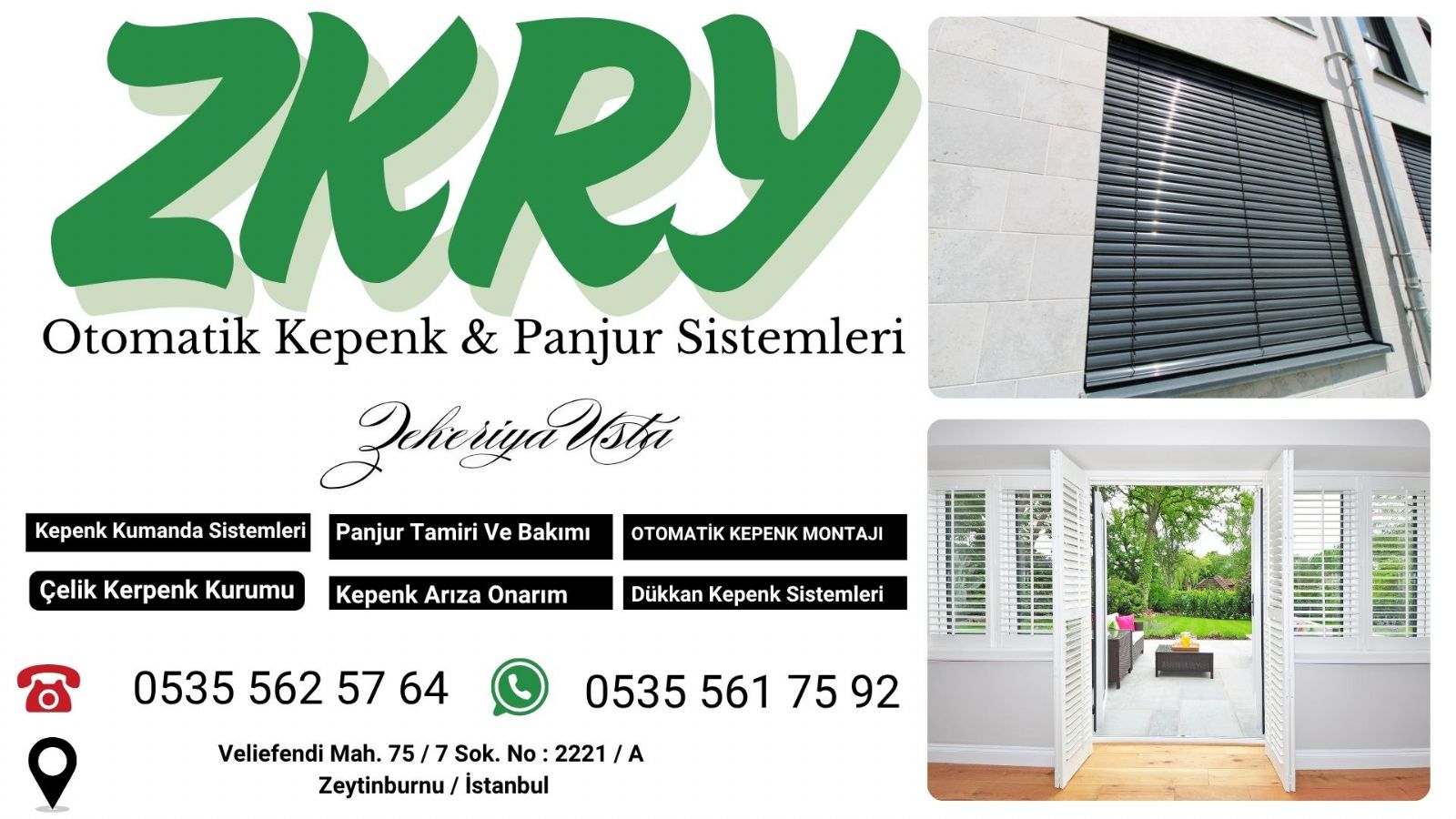 Zeytinburnu Panjur Kepenk Tamiri